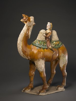 图片[1]-Three-color camel riding figurines-China Archive